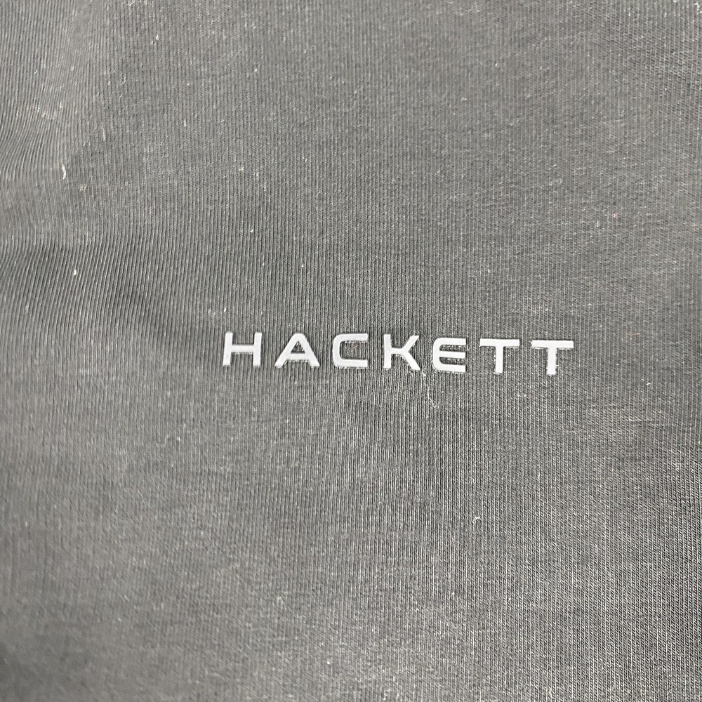 Hackett Sport Jacket Mens Medium Black Essential FZ Full Zip Cotton Track Top - Picture 3 of 10